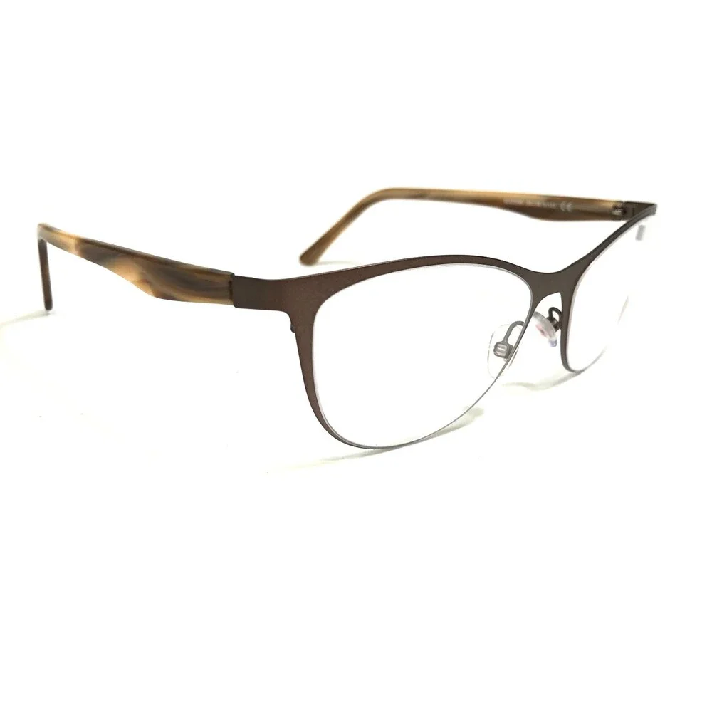 Maui Jim Eyeglasses Frames MJO2105-88M Matte Brown Horn Cat Eye 53-18-135